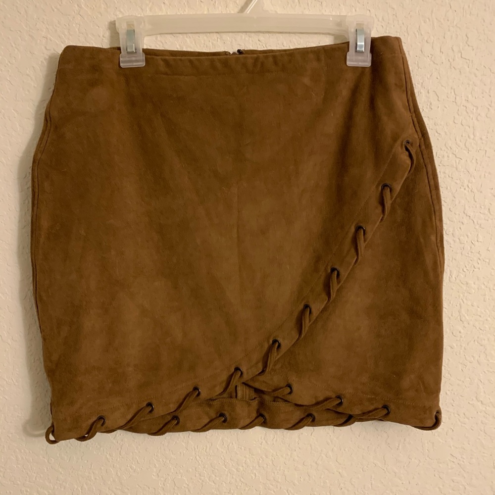 Suede Mini Skirt